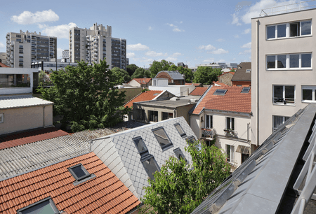 Elevation of a Family House in Bagnolet